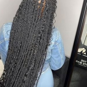 Knotless Twist (Curly Ends Optional)