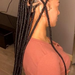 Medium Large Knotless with Heart